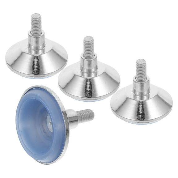 Raindrops Silver Table Legs Chrome Plated Stainless Steel Furniture Kitchens 4Pcs 1.8In