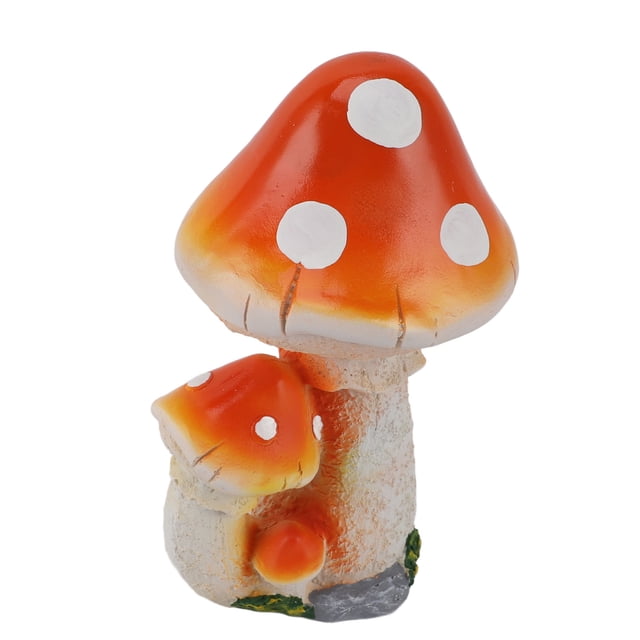 Décor de Champignons en Résine 3 Champignons Design Exquis Décoratif Polyvalent Décor de Jardin Extérieur Ornement de Champignons, Résine de Qualité Supérieure, Résistant aux Intempéries, Charme Unique pour Jardin, Patio,