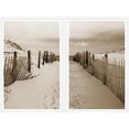 thumbnail image 1 of William Stafford Beach Path Sepia Diptych, 1 of 3