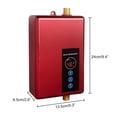 thumbnail image 6 of 3800W Electric Water Heater Instantaneous Tankless Instant Hot Water Heater Kitchen Bathroom Shower Flow Water Boiler ,Safety Protections, 6 of 7
