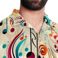 thumbnail image 5 of Note Men's Casual Button Down Short Sleeve Printed Summer Beach Shirts, 5 of 6