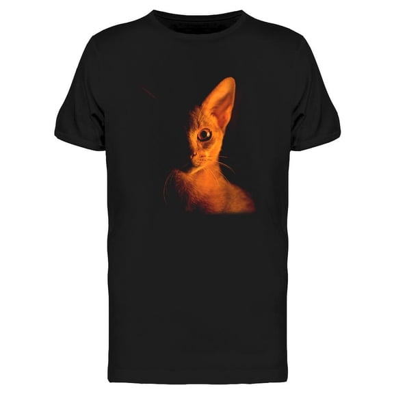 Abyssinian Cat Portrait T-Shirt Men -Image by Shutterstock, Male 3X-Large