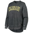 thumbnail image 2 of Women's Pressbox Black Colorado Buffaloes Vintage Wash Pullover Sweatshirt, 2 of 3