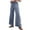 AC Dark Grey, variant on Plus Size Wide Leg Cargo Pants for Women, High Waist Drawstring Summer Trousers, Dark Grey, Size 2XL