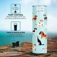thumbnail image 6 of Dog Tumbler with Lid and Straw- Cute Dog Gifts for Dog Lovers Women Girl- Dog Cup, Travel Mug, Skinny Tumbler, Water Bottle- Metal Thermal Insulated Tumblers 20 Oz-Dog Stuff, Decor(Blue), 6 of 6