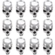 thumbnail image 1 of 12 piezas de cuentas espaciadoras para hacer bisutería con calaveras, ideales para pulseras, pulseras y mucho más. Abalorios para hombre y mujer., 1 of 7