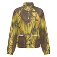 thumbnail image 5 of Jackets for Women Winter Coat Jackets Flannel Stand Collar Jacket(Sunflower,Size:S-4XL), 5 of 7