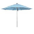 thumbnail image 2 of California Umbrella LUXY118-56000-DWV 11 ft. Single Piece Pole Octagonal Market Umbrella with Pulley Lift Sunbrella Fabric & Stainless Steel Frame, Dolce Mango, 2 of 2