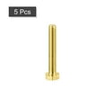 thumbnail image 3 of Unique Bargains Brass Hex Bolts, M4x25mm 5 Pack Fully Thread Grade 4.8 Machine Screws, 3 of 4
