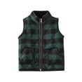 thumbnail image 1 of ITFABS Gilet Thermique à Fermeture Éclair Contrastée pour Filles Garçons 1-6 Ans, 1 of 6