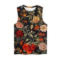 thumbnail image 3 of Snorda Débardeurs pour Femmes Grande Taille Mode Féminine Décontractée Été Imprimé Sans Manches Col Rond Haut Blouse Débardeur P-5TG, 3 of 5