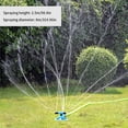 thumbnail image 2 of Aspersor de jardín de plástico de 3 brazos, sistema de riego giratorio automático para césped, sistema de riego al aire libre Yuarrent HA7654-00B, 2 of 6