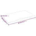 thumbnail image 3 of vidaXL Wall Shelf Floating Storage Shelf Light Brown Treated Solid Wood Oak, 3 of 168
