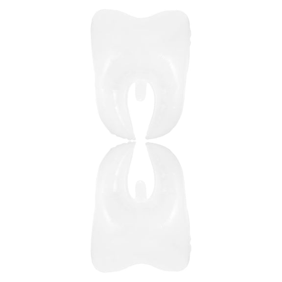 IBASETOY 2Pcs White Tooth Event Balloons Easy to Use Large Party Decor for Graduation Birthday and Wedding