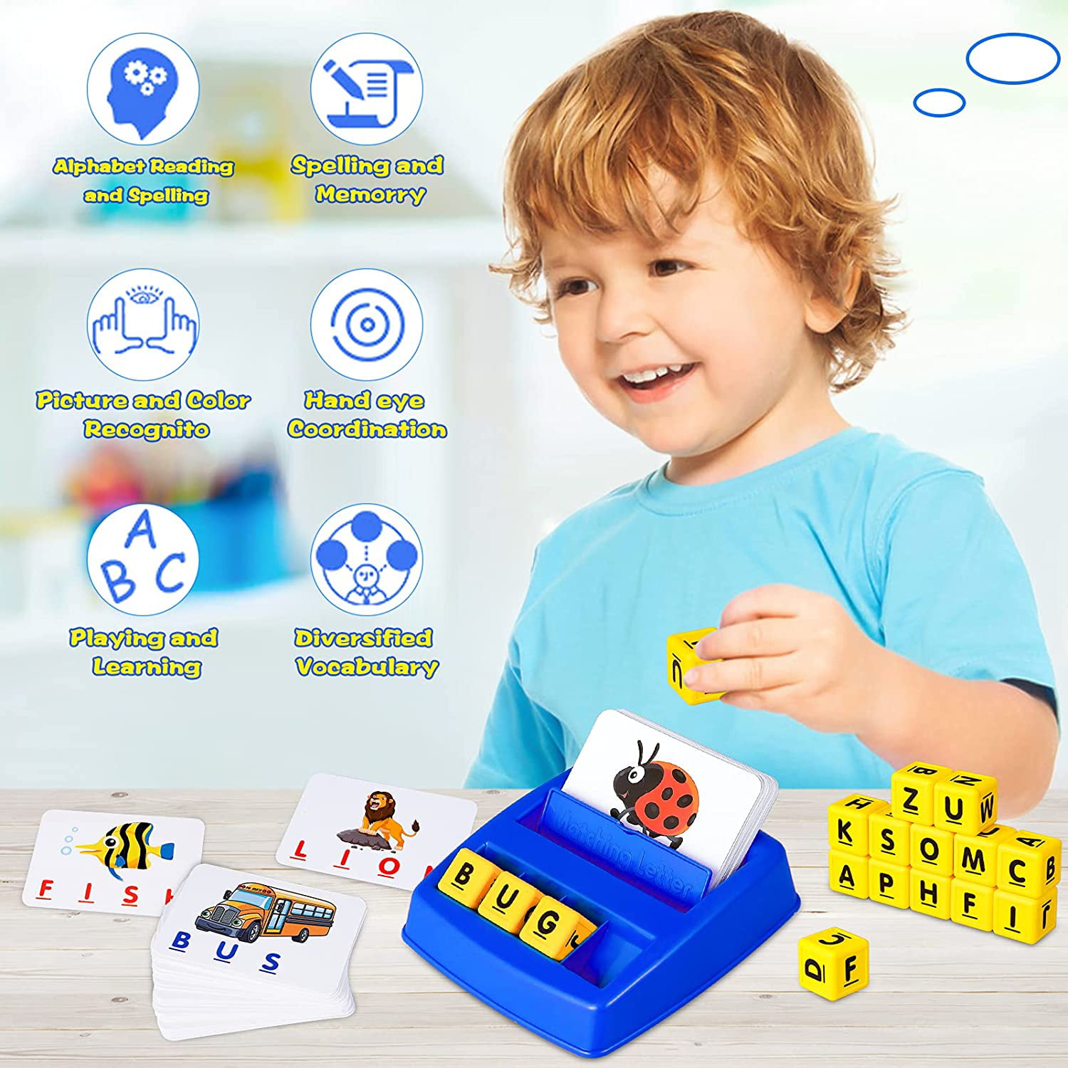 Kids Action Skill Matching Training Game Toddler Preschool Educational Toy 