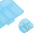 thumbnail image 3 of Unique Bargains 1 Pc Pill Case 6 Grid Flap Pill Box Clear Blue, 3 of 6