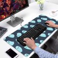 thumbnail image 2 of Long Mouse Pads for Desk,Halloween Ghost Pattern Desk Mats on Top Of Desks, Desk Mouse Pad Extra Large with 3mm Non-Slip Base and Stitched Edge for Gaming,Office,Work,Home 31.5x15.7in, 2 of 5