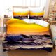 thumbnail image 1 of 3D Sunset Sky Sea Surfing Quilt Cover Set Ropa de Cama Funda Nórdica Fundas de Almohada, 1 of 3