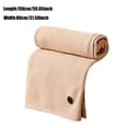 thumbnail image 4 of USB Heated Hoodie Blanket, Wearable Electric Heating Wrap with Attached Hood, Portable Fast Heating 15 Seconds Plush Throw for Office Home, Machine Washable USB Blanket Beige, 4 of 7