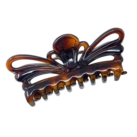Parcelona French Tropical Butterfly Shell Extra Large Celluloid Hair Claw Clip