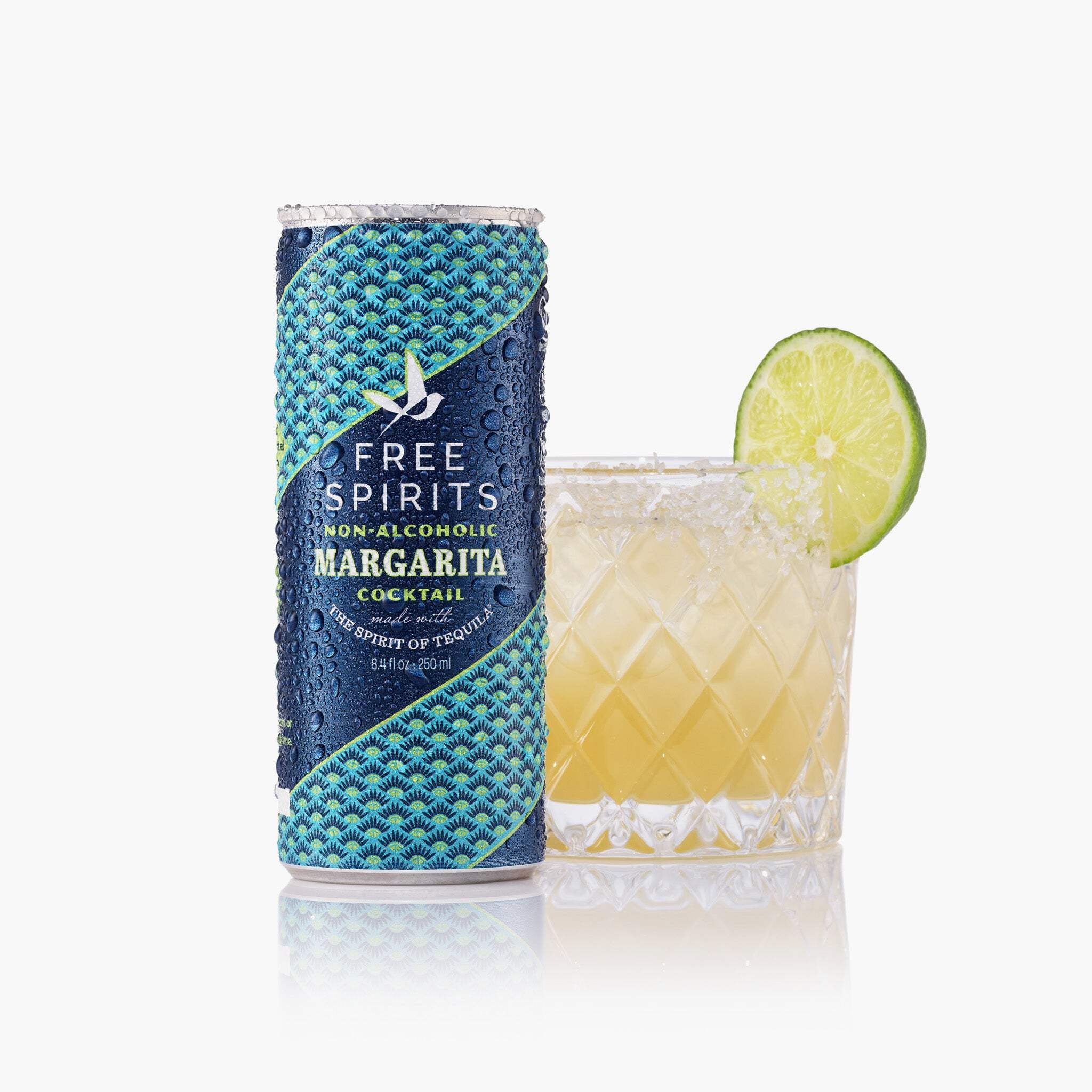 Free Spirits Non-Alcoholic Margarita | Award-Winning Mocktail 12 Pack