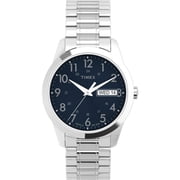 Timex Mens South Street Sport Silver/Blue 36mm Casual Watch, Expansion Band