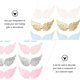 thumbnail image 5 of 18pcs Angel Ala Forma Forma Ropa Decoraciones Decoraciones de Navidad DIY Accesorio, 5 of 6