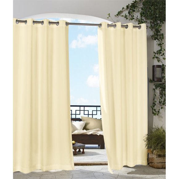 Outdoor decor Gazebo Indoor Outdoor Window Panels, 50 by 84, Vanilla