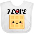 thumbnail image 3 of Inktastic Waffle Lover I Love Waffles Boys or Girls Baby Bib, 3 of 4