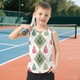 thumbnail image 6 of Christmas Trees Plaids in Red Beige Green Vest Undershirt Tank Top Sleeveless Quick Dry 4T, 6 of 7