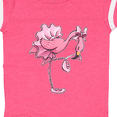 thumbnail image 4 of Inktastic Flamingo Ballerina in Tutu and Ballet Toe Shoes Boys or Girls Baby Bodysuit, 4 of 5