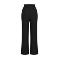 thumbnail image 6 of Maean Knit Cotton Pants for Women Elastic Waist Wide Leg Loose Casual Versatile Comfy Trousers with Pockets, 6 of 7