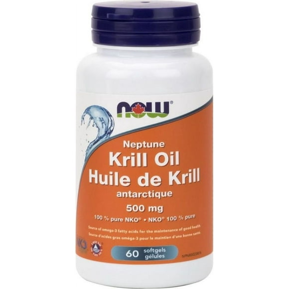 NOW Huile Essentielle de Krill Neptune (500 mg - 60 Gélules)