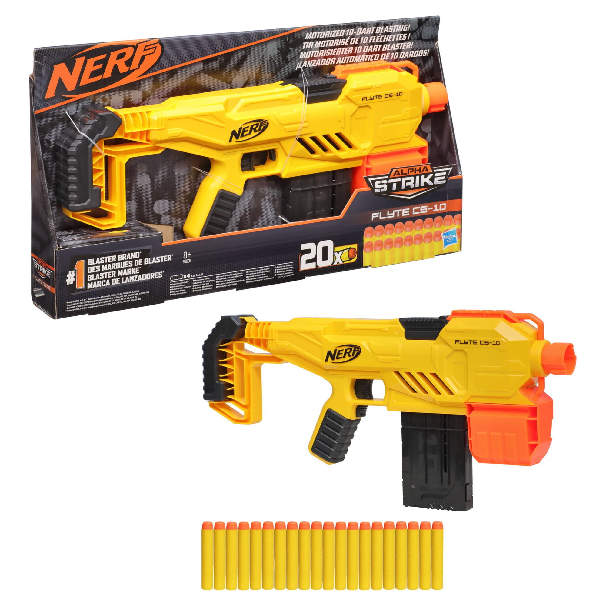  NERF Mega Motostryke Motorized 10-Dart Blaster - Includes 10  Official Mega Darts and 10-Dart Clip - for Kids, Teens, Adults : Toys &  Games