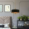 thumbnail image 5 of 41863-01 Livex Lighting Harrington - 3 Light Pendant In Transitional Style-14 Inches Tall and 16 Inches Wide-Antique Brass Finish    -Traditional, 5 of 10