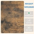 thumbnail image 5 of Large End Table Farmhouse Side Table Industrial Style Sofa Table Coffee Table Metal X Accent Wood End Table NightStand with Storage Shelf for Living Room Bedroom, 5 of 5