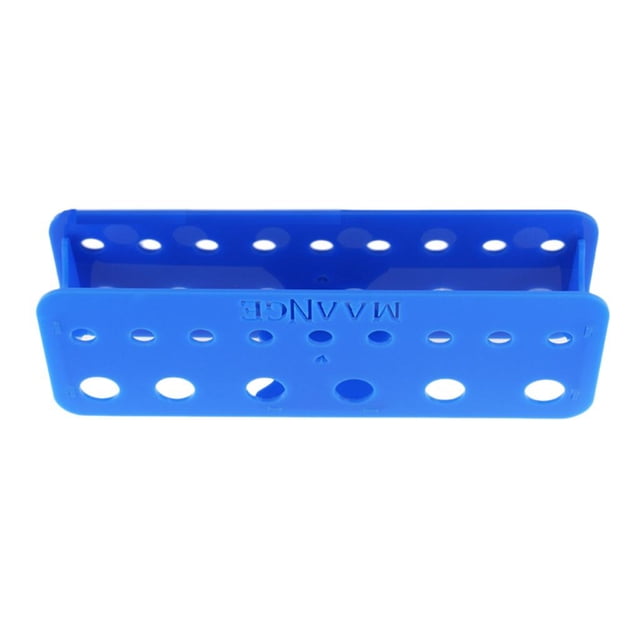 Soporte acrílico para brochas de maquillaje Zulema organizador de exhibición para 15 brochas cosméticas Azul