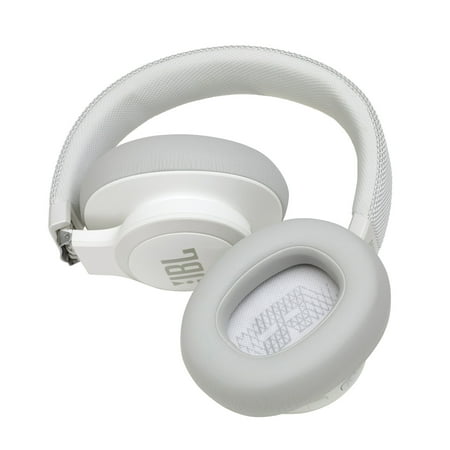 JBL - LIVE 650BTNC Wireless Noise Cancelling Over-The-Ear Headphones - White