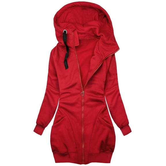 Hoodies for Women Heavy Sweaters Winter plus Size Womens Hoodie Baseball Shirts Women Lightweight Quarter Zip Thin Zip up Hoodie Pullovers Long Sleeve Drawstring Pullover Sweatshirt W Red XL
