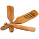 thumbnail image 1 of Juego De 3 Uds De Espátulas De Madera, Espátula Ranurada De Madera Para Revolver, Mezclar, Servir, Utensilios De Cocina Advancent HA034458-00, 1 of 6