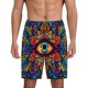 thumbnail image 1 of Fotbe Vibrant Psychedelic Eye Pantalones Cortos de Pijama para Hombre, Ropa de Dormir, Pantalones de Pijama Cortos para Hombre-Medium, 1 of 6