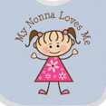 thumbnail image 4 of Inktastic My Nonna Loves Me Girls Baby Bib, 4 of 4
