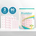 thumbnail image 3 of Promifun Corn Cushions for Toes and Feet - Callus Cushions to Protect Sore Spots with Foam Padding - Self-Stick Adhesive Pads - Relief Pain, Pressure and Friction from Shoes (Pink, 90 Count), 3 of 8