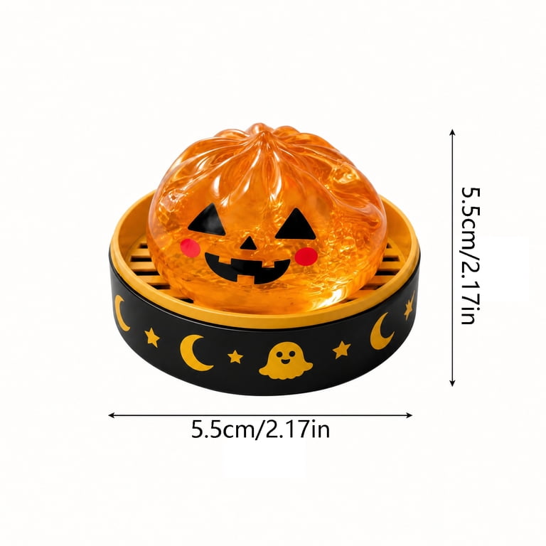 Halloween Ghost Dumpling Squishy, Colorful Cute Bao Dumplings