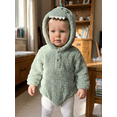 thumbnail image 4 of RUINIXCW Nebworn Baby Halloween Dinosaur Costume Infant Baby Girl Boy Halloween Outfit Fall Winter Warm Plush Long Sleeve Hood Romper Playsuit with Tail, 4 of 10