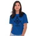 thumbnail image 3 of Illuminati Compass Secret Society Unisex Plus Size Graphic Tee Brisco Brands 4X, 3 of 6