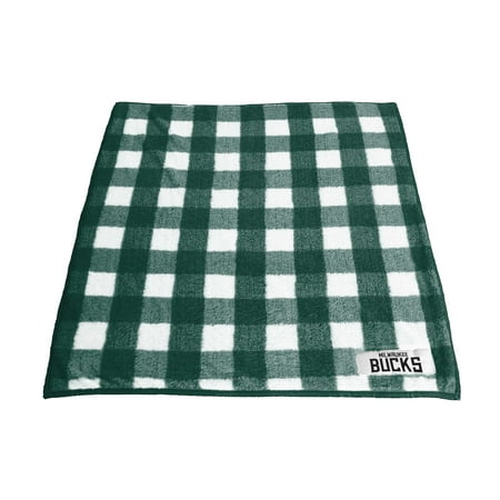 Milwaukee Bucks 50 x 60 Buffalo Check Frost Fleece Blanket