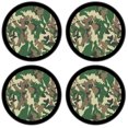 thumbnail image 2 of Silicone Non-Slip Drink Coasters with Removable Printed Absorbent Felt Pad - Set of 4 - Camo, 2 of 3