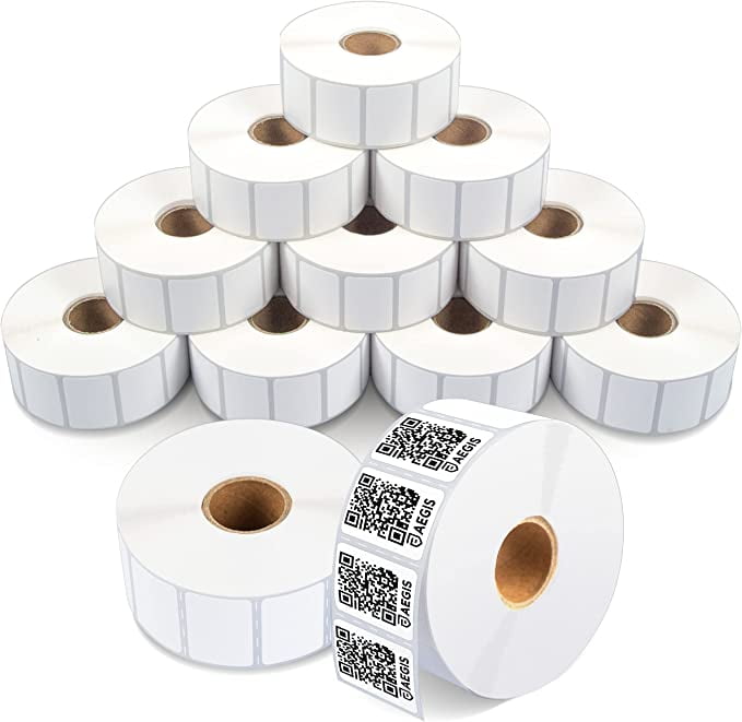 Aegis Adhesives 1.2” X 0.85” Direct Thermal Multipurpose Labels for