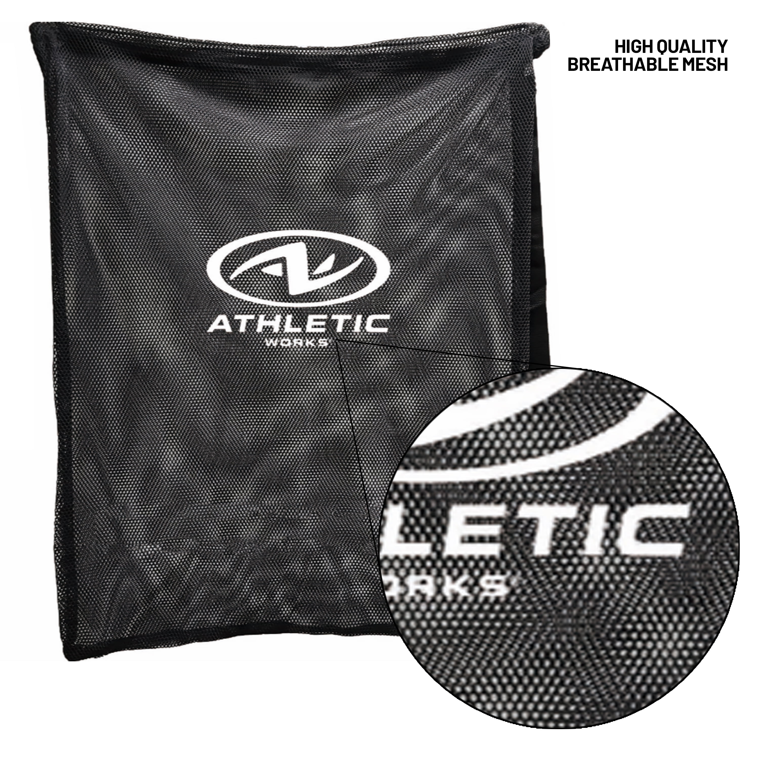Athletic Works Mesh Sports Ball Bag Drawstring Shoulder